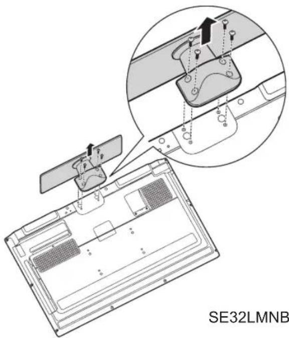 HANNSPREE SE32LMNB - Disconnecting the Stand - 1