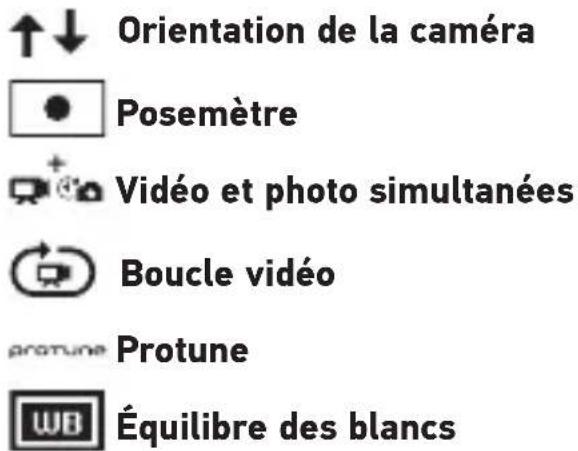 GOPRO HERO 3 Black - MENU DES CONFIGURATIONS DES PRISES DE VUE - 1