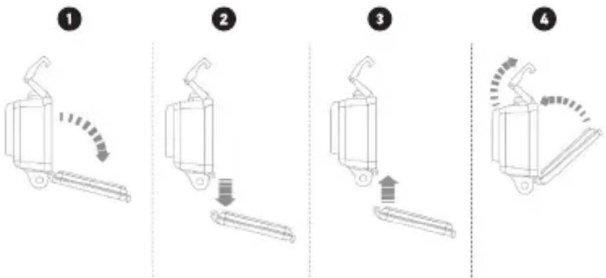 GOPRO HERO 3 Silver - Pour changer une porte arrière : - 1