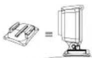 GOPRO HERO 3 White - UTILISATION DE SUPPORTS ADHÉSIFS INCURVÉS OU PLATS - 2