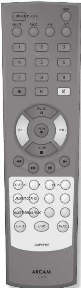 ARCAM CD17 - Panneau lecteur CD- Modes IR - 1