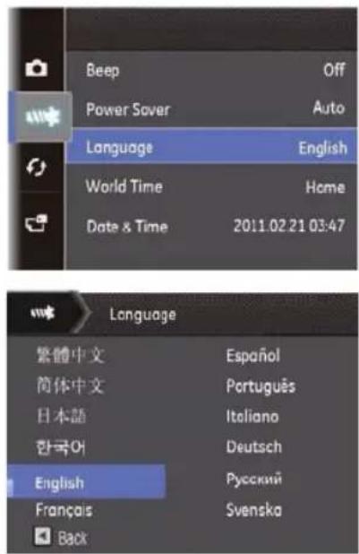 GE G100 - Set Display Language - 1
