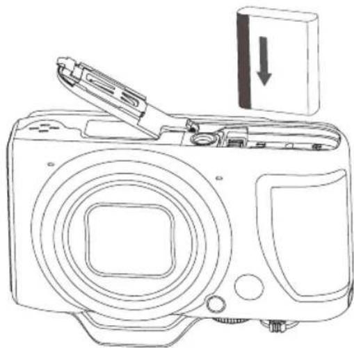 GE G100 - Insert the Battery and SD/SDHC/SDXC Card (Not included) - 2