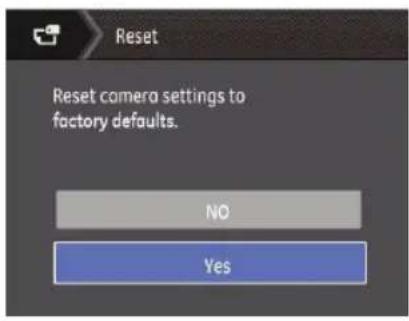 GE G100 - Reset Settings - 1