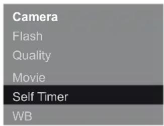 Camera Flash Quality Movie Self Timer WB