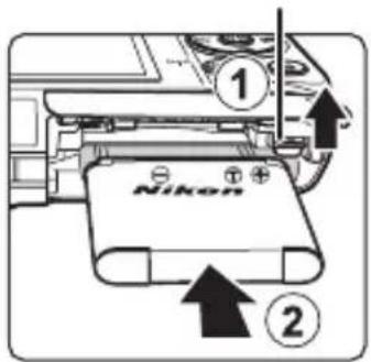 NIKON Coolpix S6800 - Préparation 1 Insertion de l'accumulateur - 2