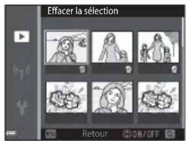 Effacer la sélection Retour