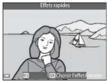 Effets rapides ON Choisir l'effet Annuler