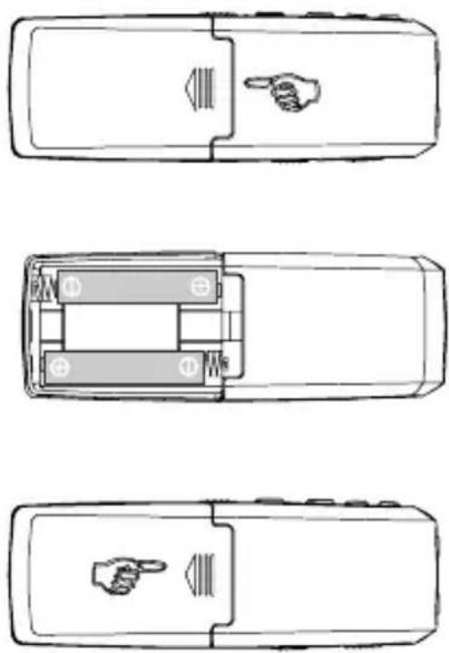 OLYMPIA MEMO 99II - Inserting the batteries - 2