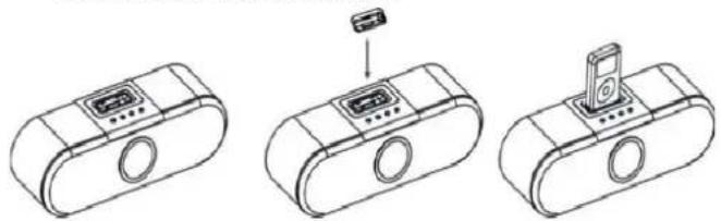 DUAL iWood - Come inserire l'adattatore e collegare l'iPod - 1