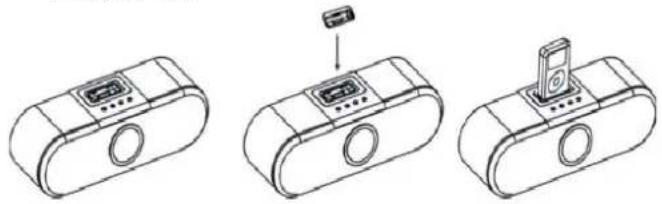 DUAL iWood - Wie Sie den Adapter einsetzen und den iPod andocken - 1
