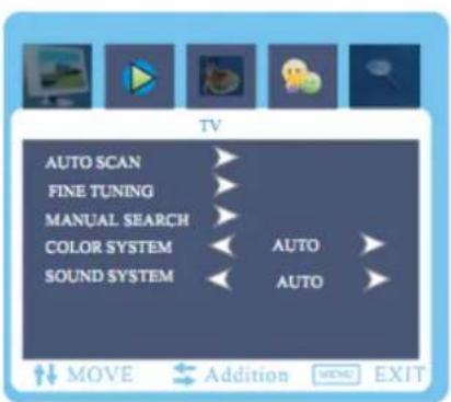 Klarstein EH3BS - 7) TV-Channel Menu - 1
