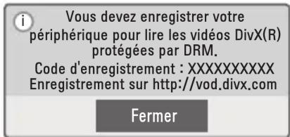 LG PA72G - Enregistrement du code DivX - 2