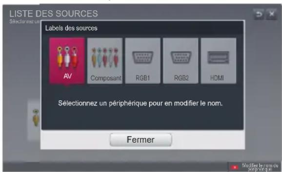LG SA565 - Ajouter un Label de source - 1