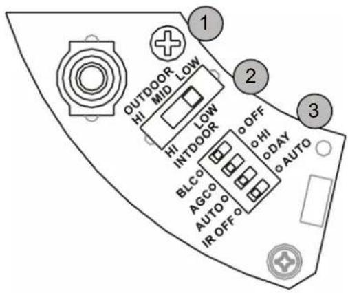ABUS TVCC35010 - Réglage de l'intensité des LED IR / paramètres de caméra - 1