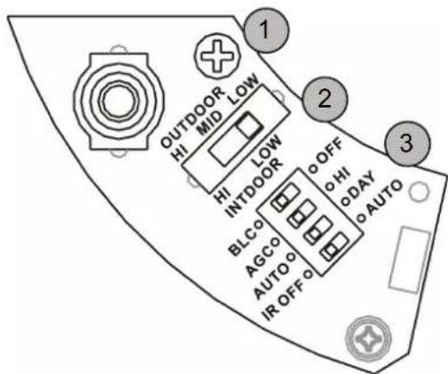 ABUS TVCC35510 - Réglage de l'intensité des LED IR / paramètres de caméra - 1