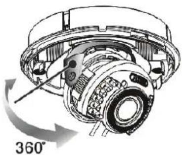 ABUS TVCC35510 - Ausrichtung des Kameramoduls - 1