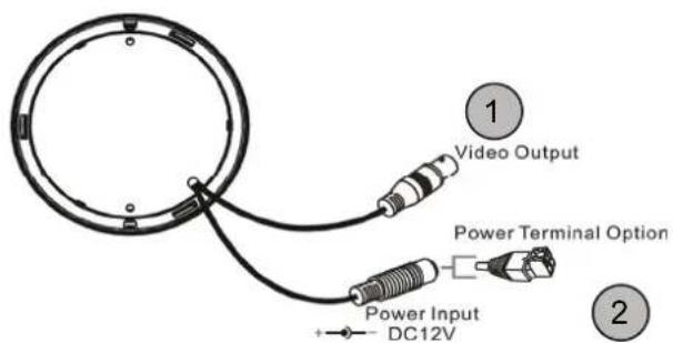 ABUS TVCC35510 - Voeding en videosignaal Video-uitgang (voor onderhoudsdoeleinden) - 1