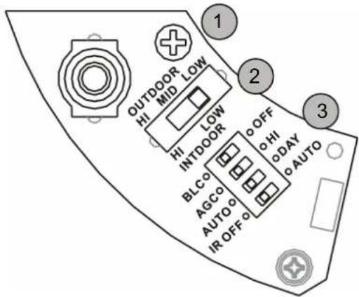 ABUS TVCC36010 - Réglage de l'intensité LED IR/paramètres de la caméra - 1