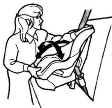 Honda CR-V (1999) - Installing a Child Seat with a Lap/Shoulder Belt - 4