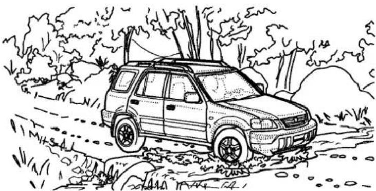 Honda CR-V (1999) - Avoiding Obstacles - 1
