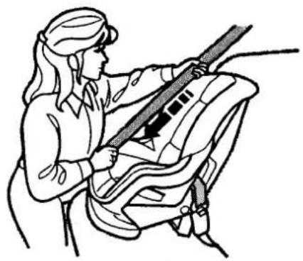 Honda CR-V (1999) - Installing a Child Seat with a Lap/Shoulder Belt - 2