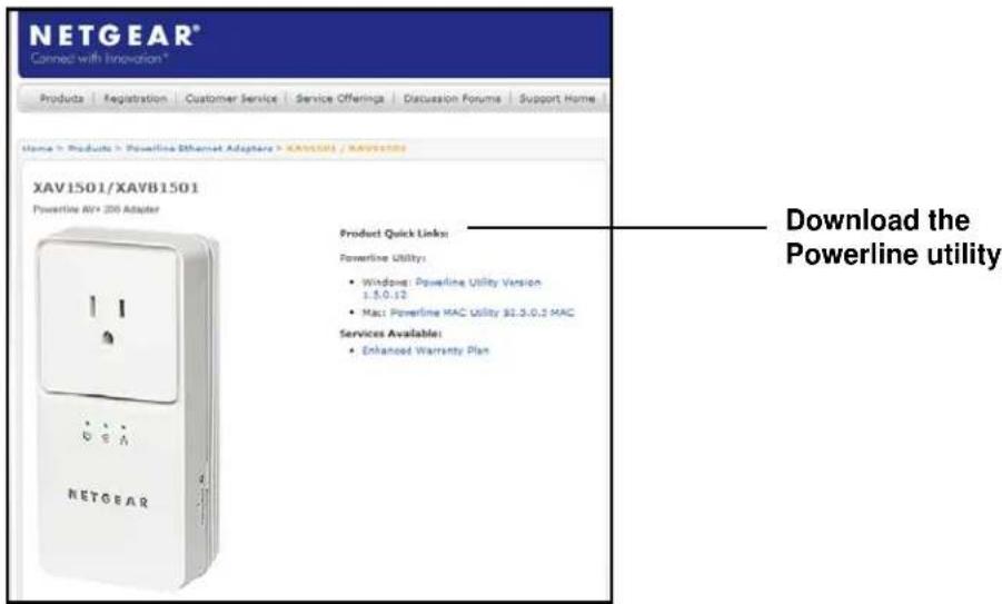 NETGEAR XAV1501 - To download and install the Powerline Utility: - 1