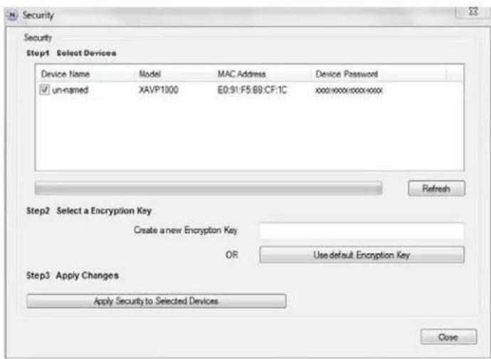 NETGEAR XAV2501 - To set the encryption key: - 1