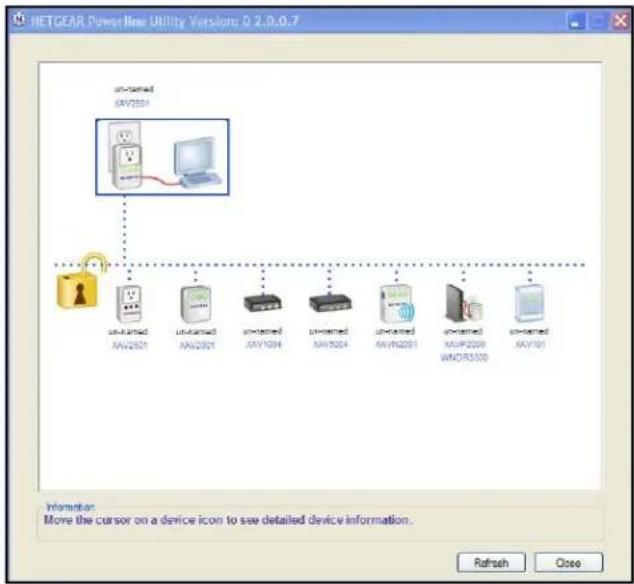 NETGEAR XAV2501 - Powerline Utility Screen - 1
