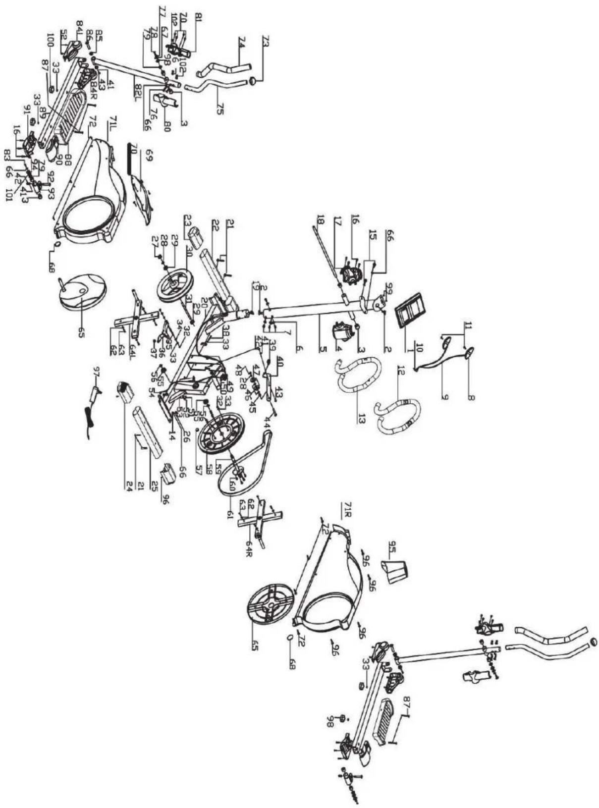 REX CX-200 E - Exploded view - 1