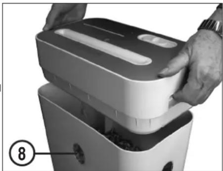 Papermonster L160 - VIDER LE RECIPIENT COLLECTEUR (Fig. 3 et 4): - 2