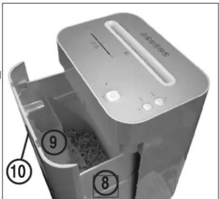 Papermonster L220 CC - VIDER LE RECIPIENT COLLECTEUR (Fig. 3): - 2