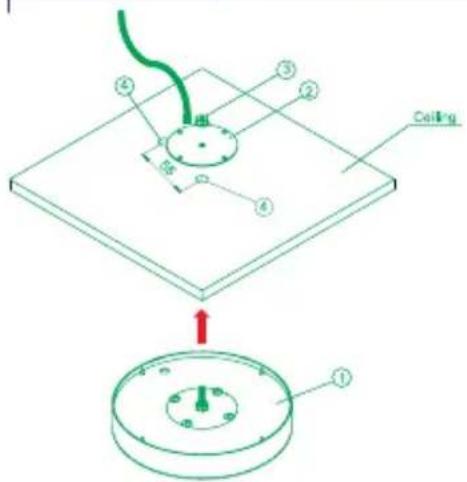 D-LINK ANT24-0501 - D-Link ANT24-0401 Ceiling Mount Antenna - 1