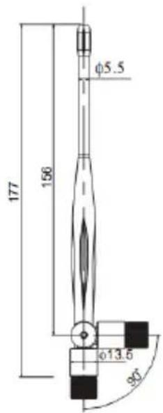 φ5.5 177 156 φ13.5 80°