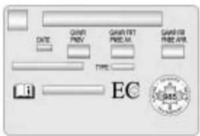 Buick Lacrosse (2010) - CertificationLabel - 1