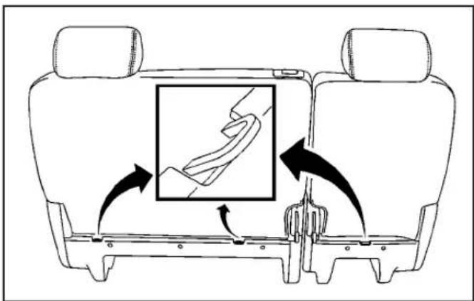 CADILLAC Escalade (2007) - Emplacementsdel'ancrageinférieuretde l'ancragedesanglesupérieure - 6