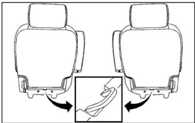 CADILLAC Escalade (2007) - Emplacementsdel'ancrageinférieuretde l'ancragedesanglesupérieure - 5