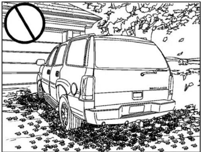 CADILLAC Escalade (2007) - Stationnementau-dessusde matièresquibrûlent - 1