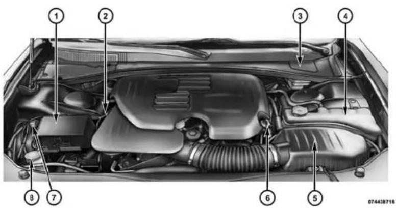 Chrysler 300 (2014) - COMPARTIMENTMOTEUR-MOTEUR3.6L - 1