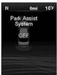 Chrysler 300 (2014) - AffichagedusystèmeParkSense MD - 2
