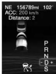 Chrysler 300 (2014) - Réglagedeladistanceentrevéhicules durégulateurdevitesseadaptatif - 2