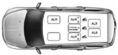 DODGE Journey (2013) - Systèmedeceinturesàtroispoints d'ancragepourinstallerlesdispositifs deretenuepourenfantdansce véhicule - 1