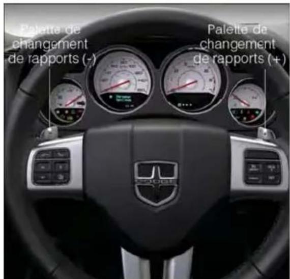 DODGE Challenger (2013) - Palettesdechangementdevitessessurlevolantouleviermontésurlaconsole - 1