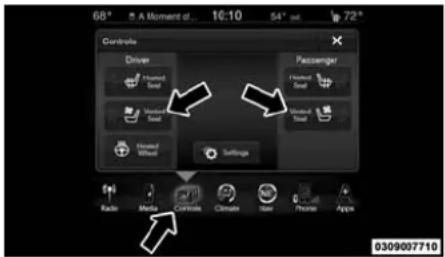 DODGE Durango (2014) - Siègesventilésavantavecsystème Uconnect ^MD 8.4A/8.4AN–selon l'équipement - 1
