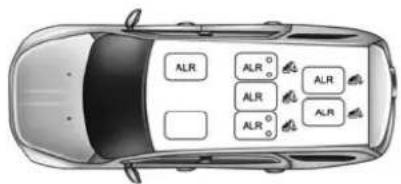 DODGE Durango (2014) - Ceintureàtroispointsd'ancragepourl'installationd'unensemblederetenuepourenfantsdanscevéhicule - 1