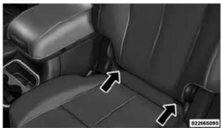 DODGE Durango (2014) - Emplacementdesancragesdu systèmeLATCH - 3