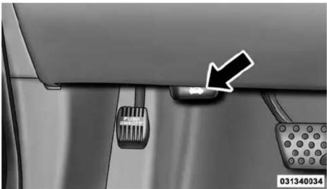 DODGE Challenger (2014) - TO OPEN AND CLOSE THE HOOD - 1