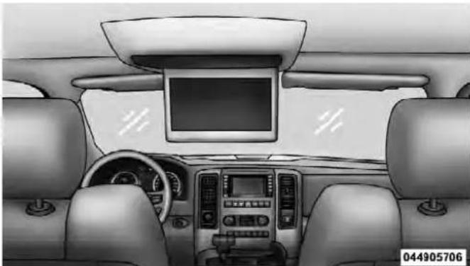 Interior view of a car dashboard and infotainment system (no visible text or symbols)