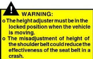 HYUNDAI Matrix (2007) - HEIGHT ADJUSTABLE FRONT SEAT SHOULDER BELT - 4