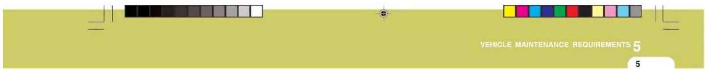 HYUNDAI Matrix (2007) - VEHICLE MAINTENANCE REQUIREMENTS - 1